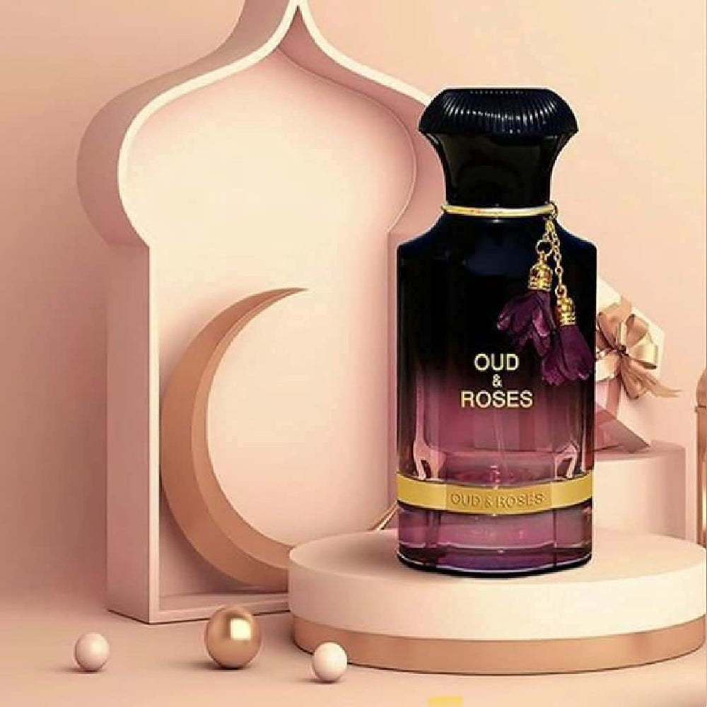 AHMED Oud & Roses mood-evocation evokes sophisticated ambiance.