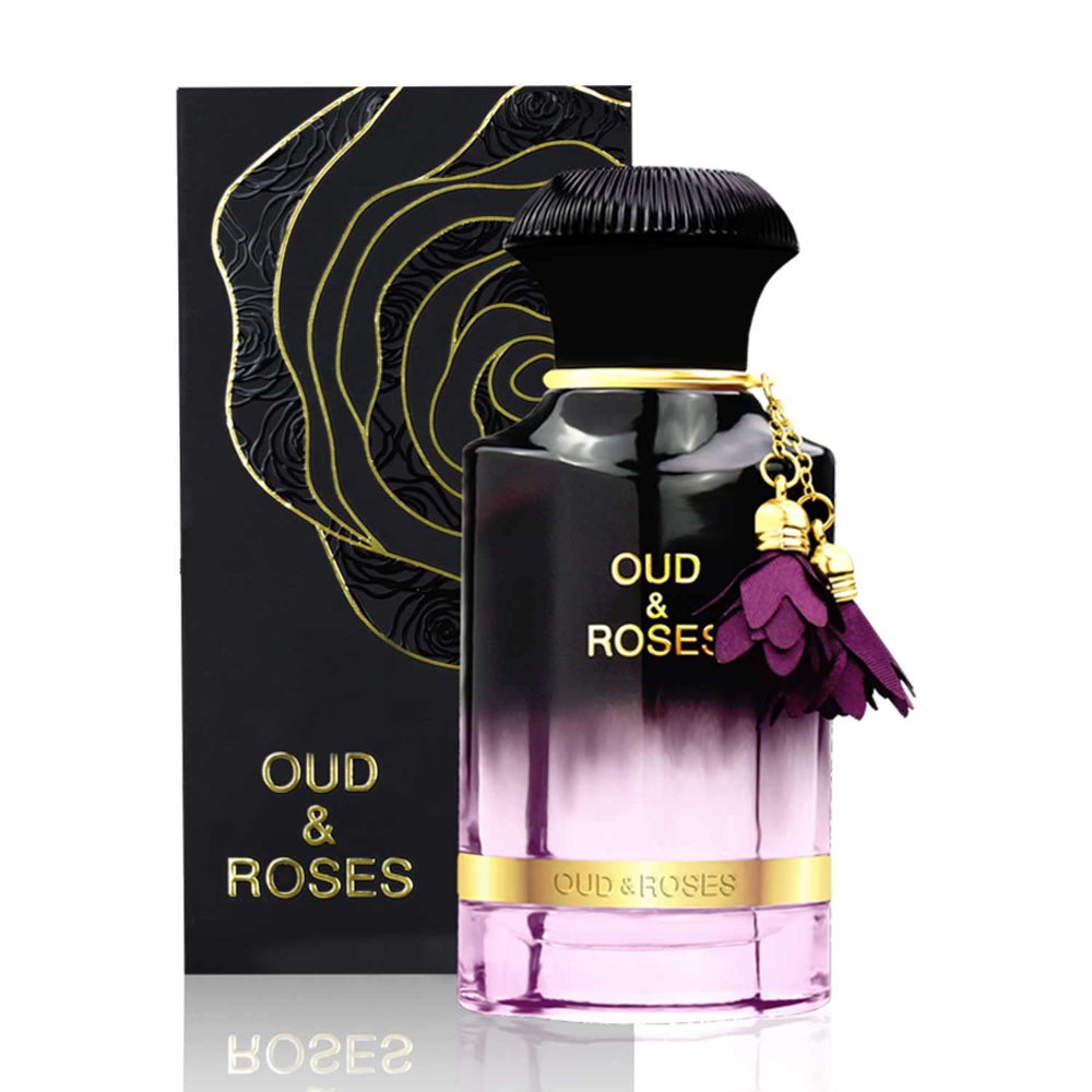 AHMED Oud & Roses packaging-box presents gift-ready presentation.