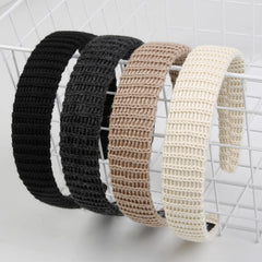 AIBFRID headbands for women wide knitted closeup showing soft fabric and comfortable fit