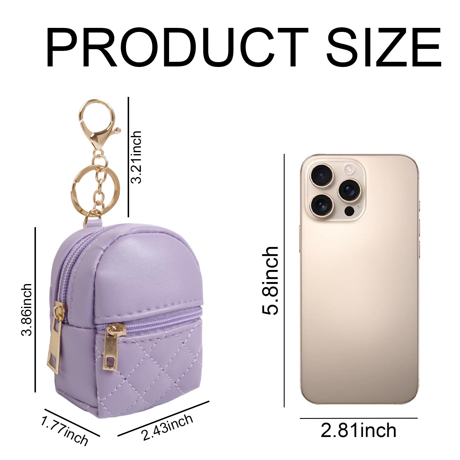 AIBFRID double-zip design on the mini bag enhances quick access.