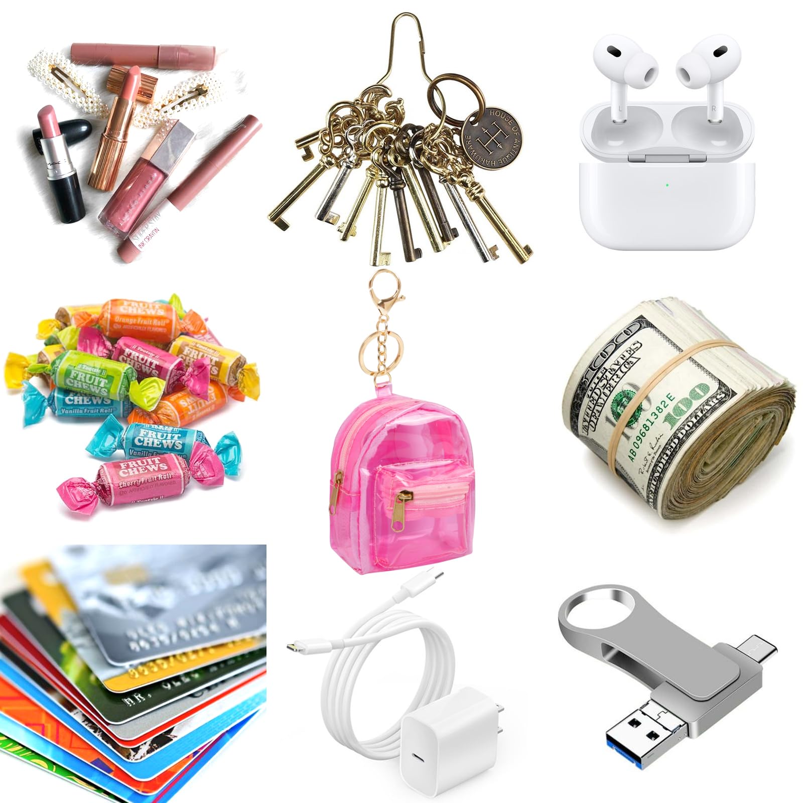 AIBFRID PVC clear bag surface keeps items clean and easy to wipe.