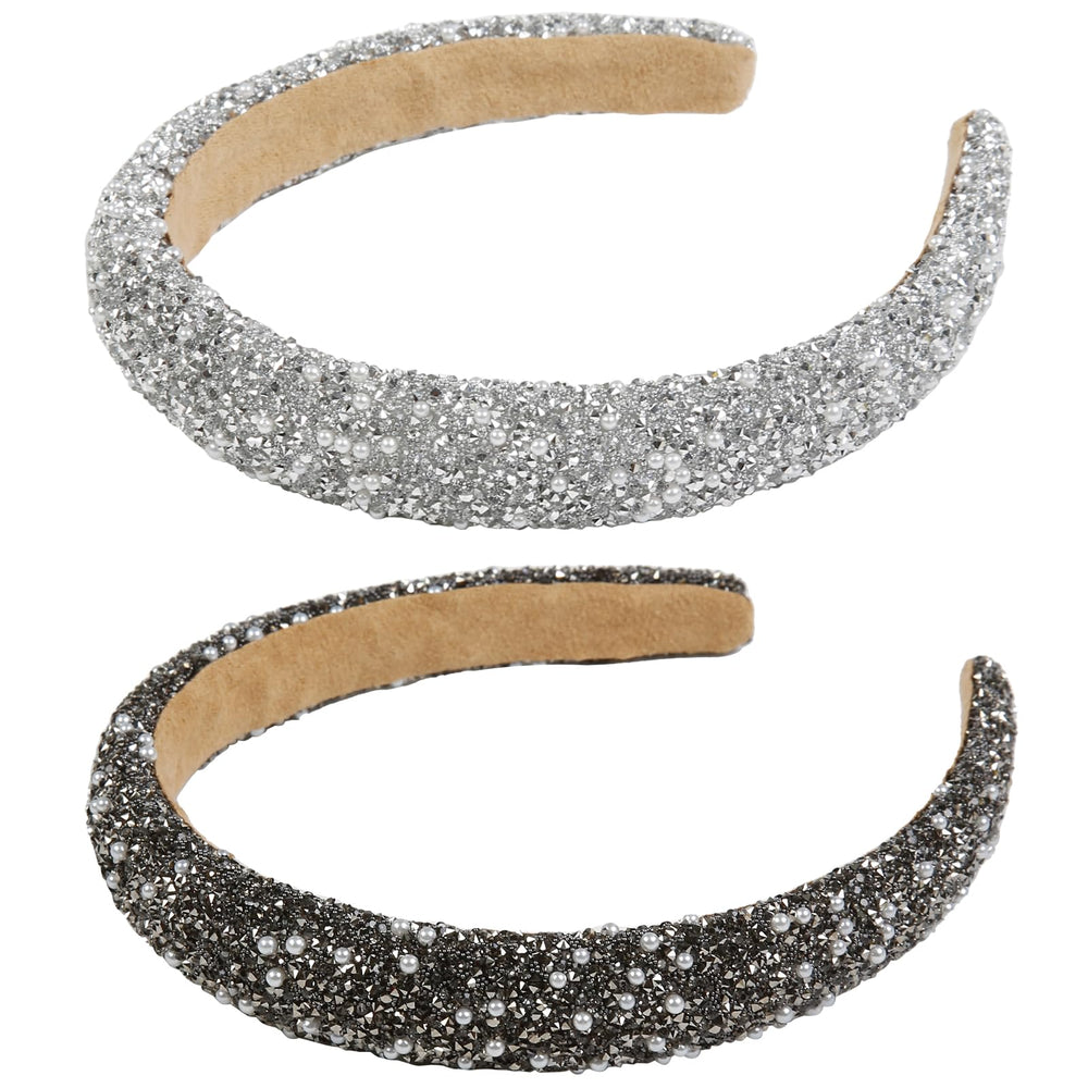 AIBFRID rhinestone headband closeup sparkling for elegant evening look