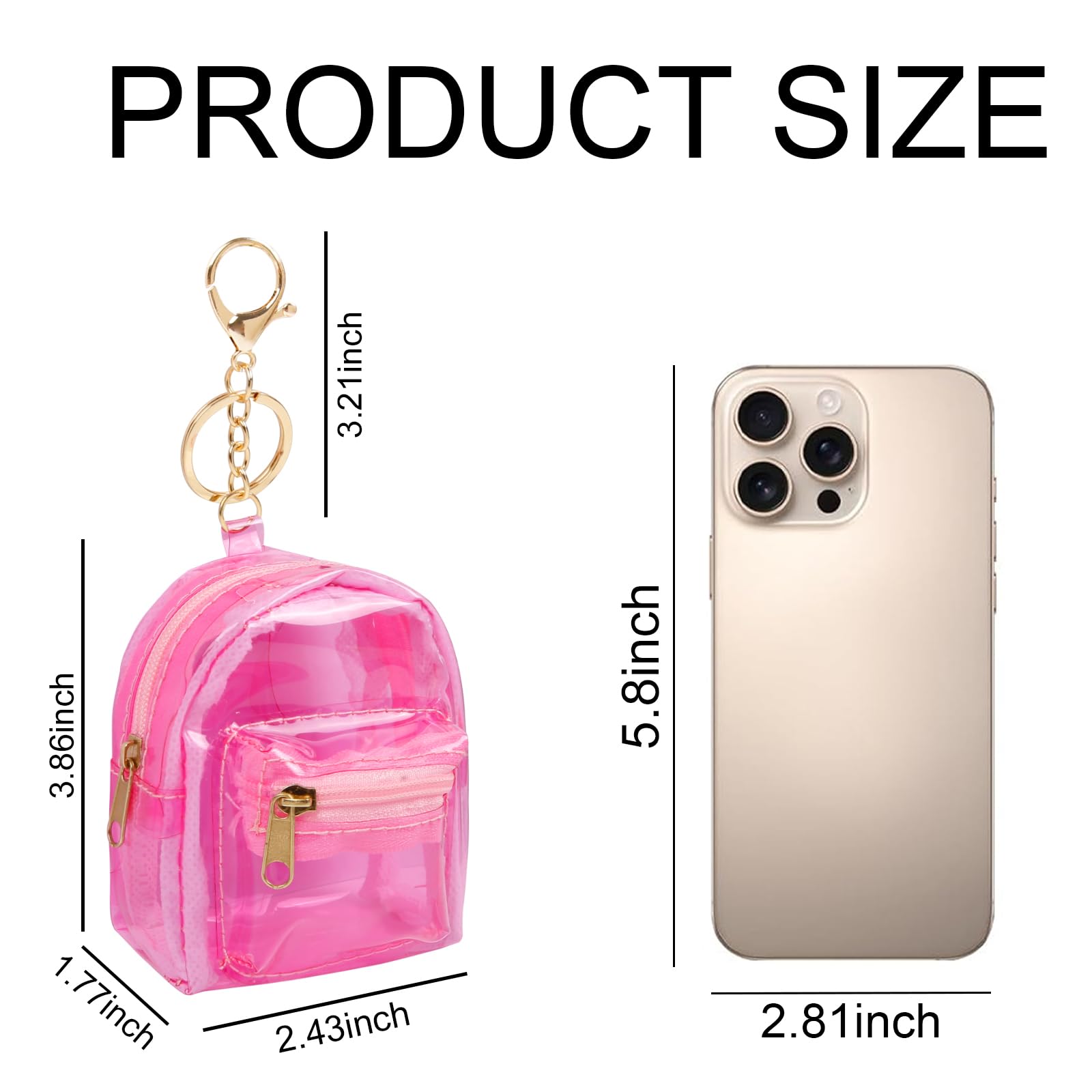 AIBFRID transparent makeup bag shows contents at a glance with secure zipper.