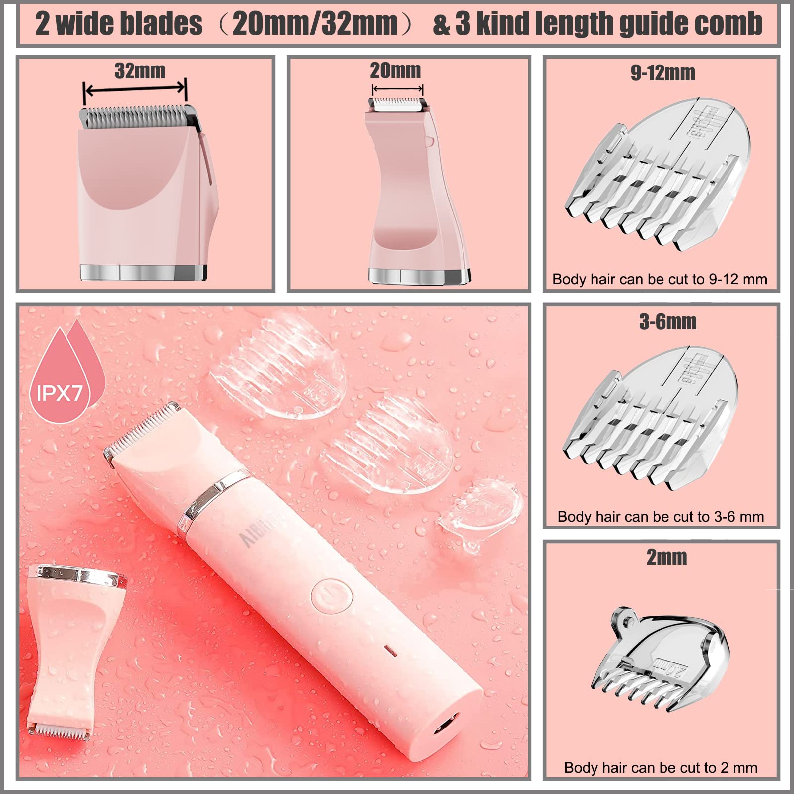 AIBRIT PRO IPX7 waterproof design allows comfortable wet or dry use.