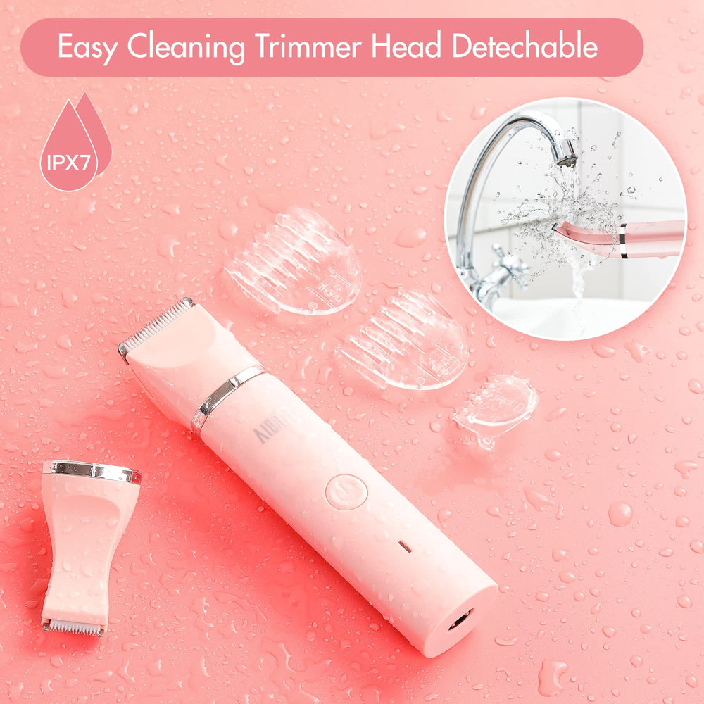 AIBRIT PRO compact travel-friendly shaver fits in purse or bag.