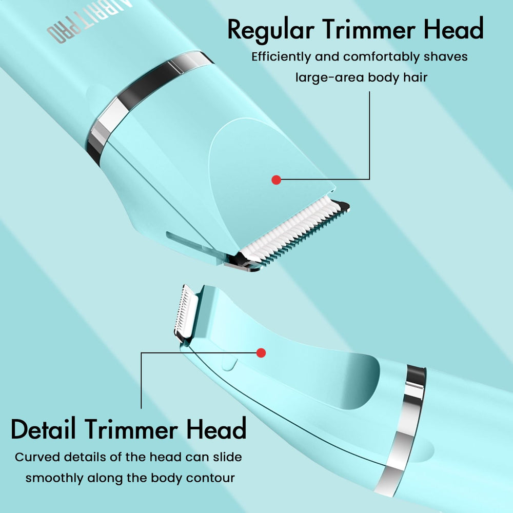 AIBRIT PRO bikini trimmer guards provide safe trimming around sensitive areas.