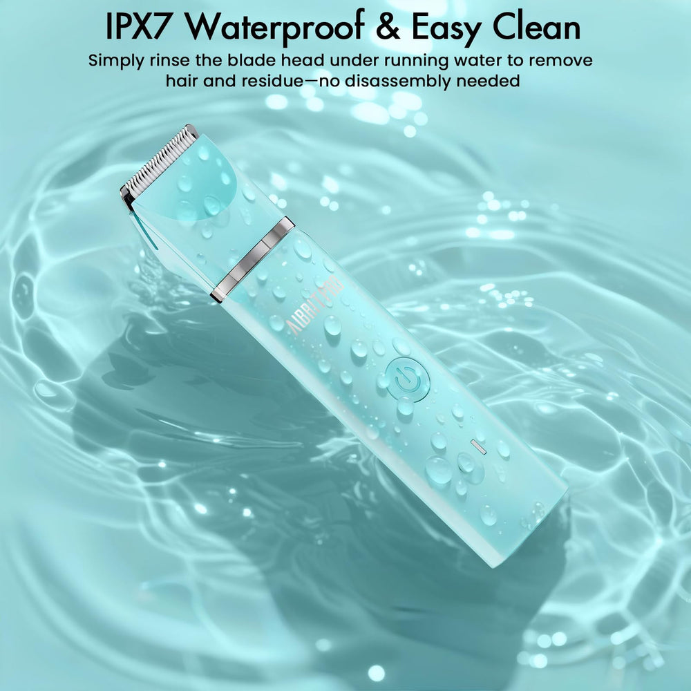 AIBRIT PRO trimmer supports wet and dry use for convenient routines.