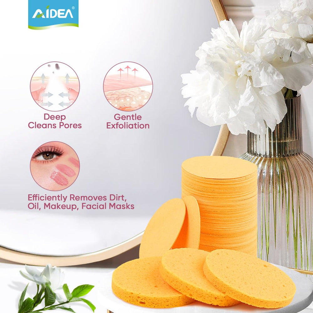 AIDEA 96-count sponge pack offers affordable, reusable cleansing options