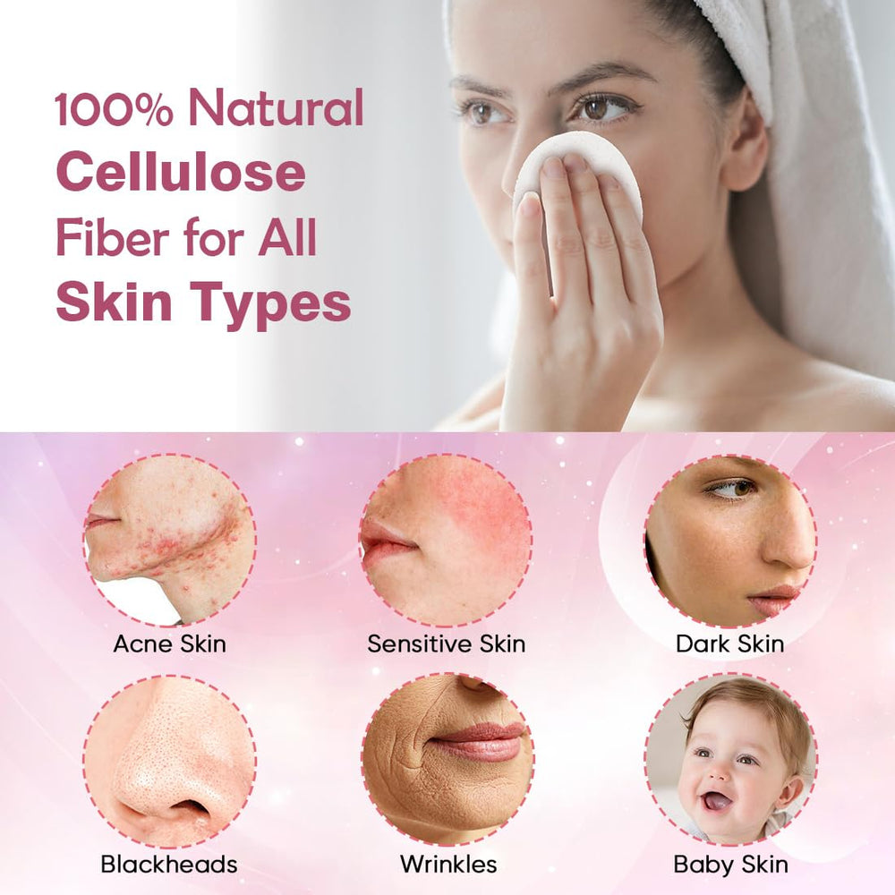 AIDEA face sponges travel kit pack showing portable skincare on the go