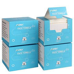 AIDEA disposable face towels 200ct packaging shows travel-ready four-box set