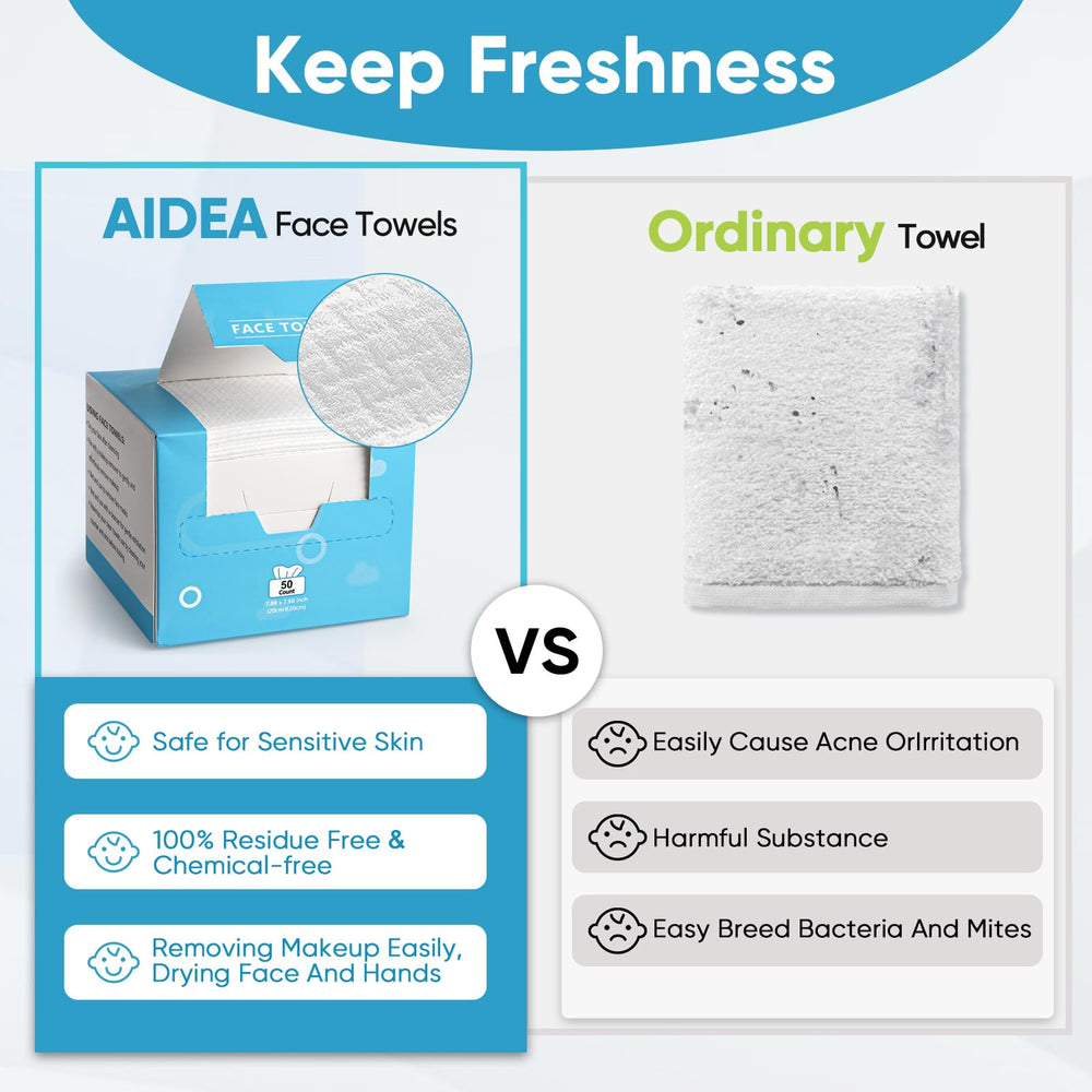AIDEA face towels makeup-removal use for quick cleansing