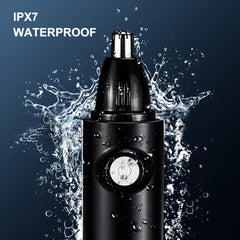 Aiefeya nose trimmer waterproof IPX7 performs reliably in wet environments.