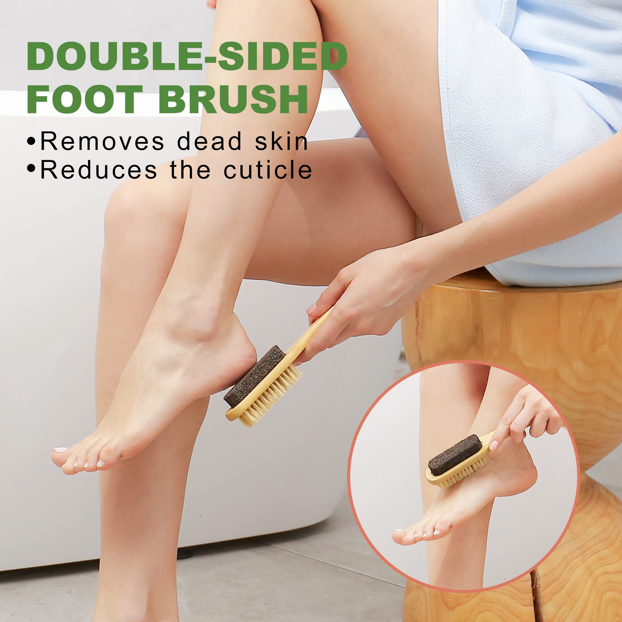 AIFEIVICO instruction guide image detailing dry brushing steps.