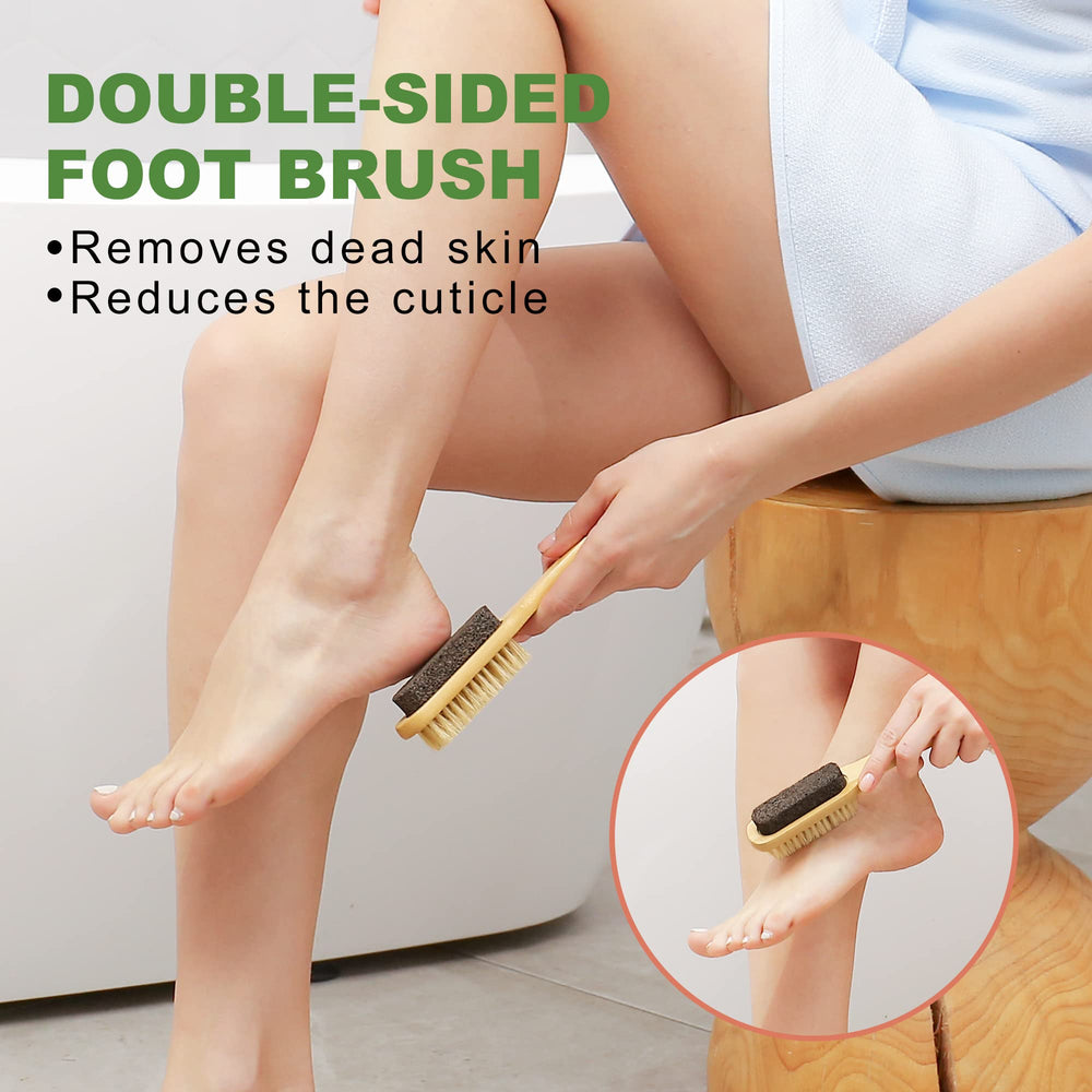 AIFEIVICO instruction guide image detailing dry brushing steps.