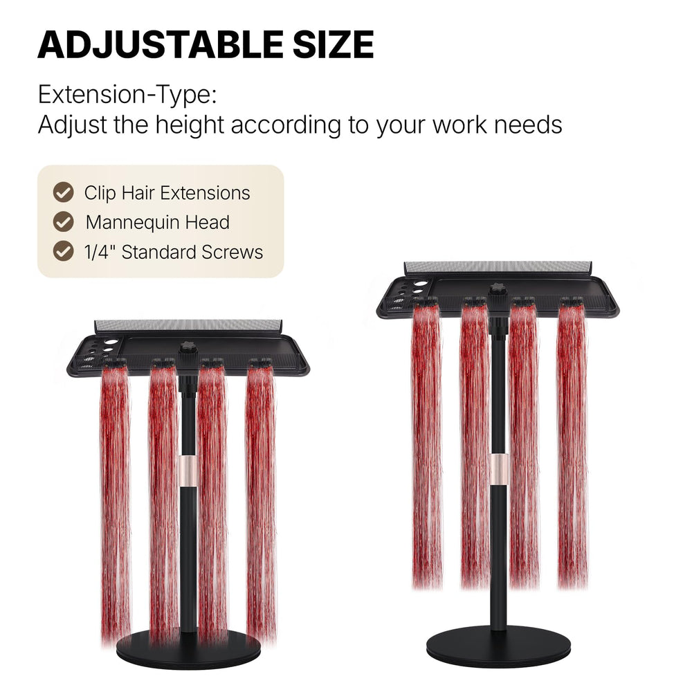 AIHOPESTO 360-degree rotating combs facilitate smooth wig handling from any angle.