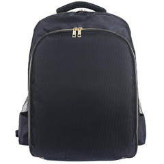 AIHOPESTO barber backpack black front view for organized tool storage and travel comfort.