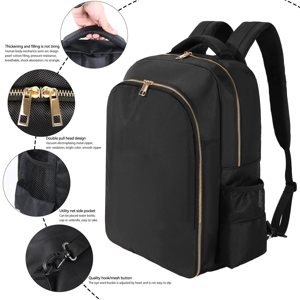 AIHOPESTO barber backpack with a dedicated clipper pocket keeps tools secure.