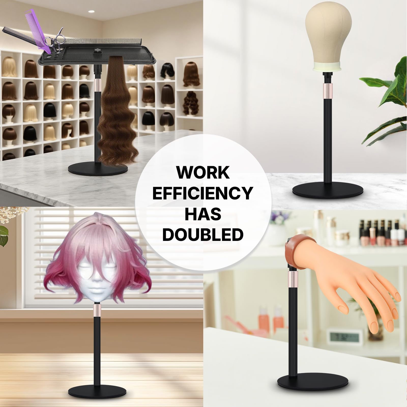 AIHOPESTO salon and home-use display supports tidy setups between appointments.