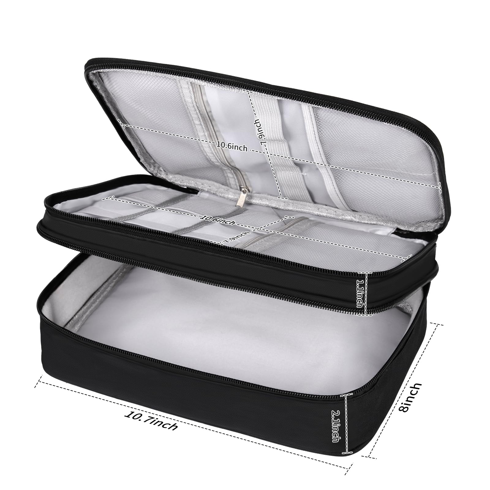 AIHOPESTO Barber Case clipper compartments keep tools organized