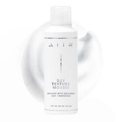 AIIR Dry Texture Mousse bottle-front showing weightless lift for fine hair