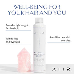 AIIR Flexible Hold Hairspray on brushable hair delivering a soft, touchable finish.