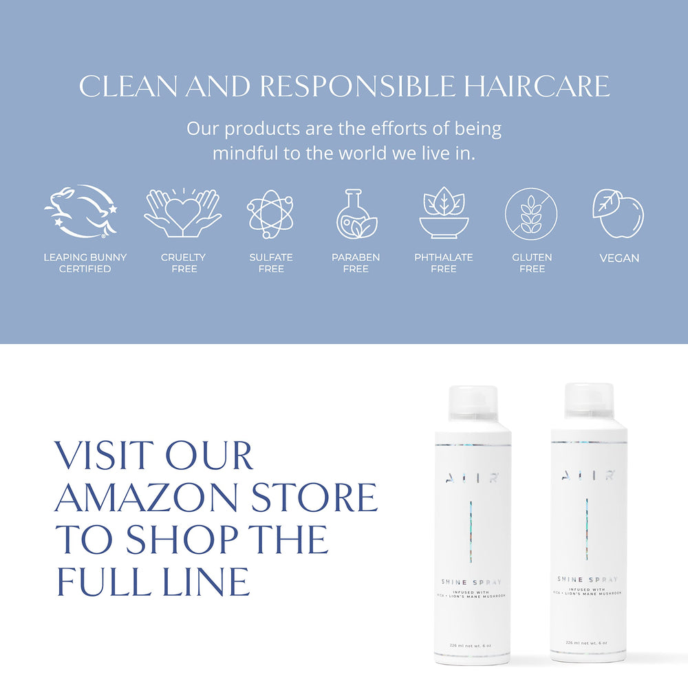 AIIR Shine Spray-curly-to-straight support for versatile styling across textures.