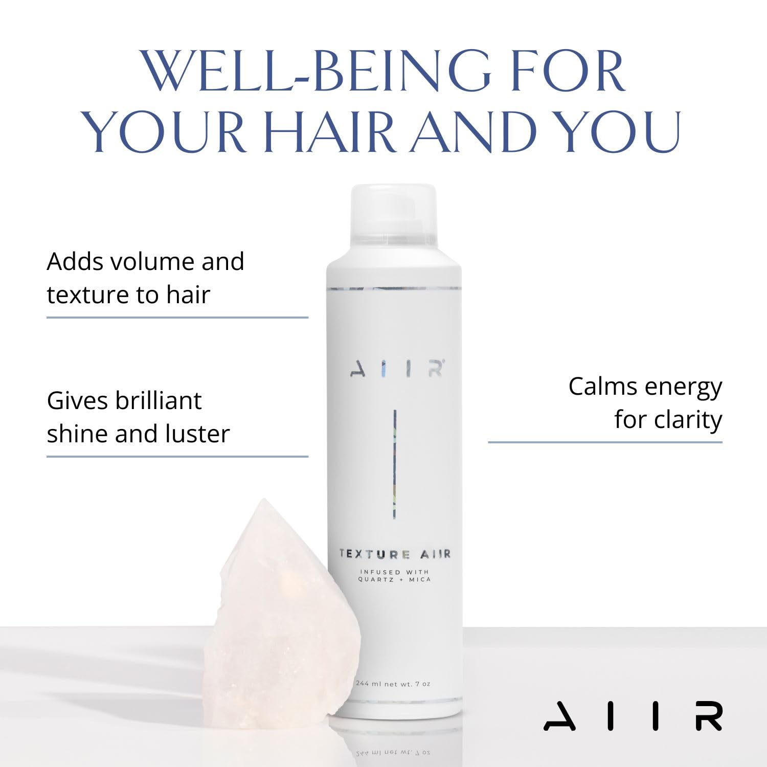 AIIR Texture Spray demonstrated at 6-8 inches for even distribution and texture.