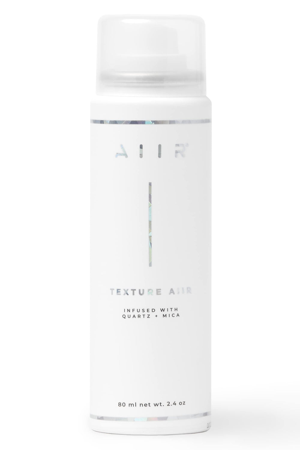 AIIR Texture Spray bottle front view shows compact 2.4 oz packaging for portable styling.