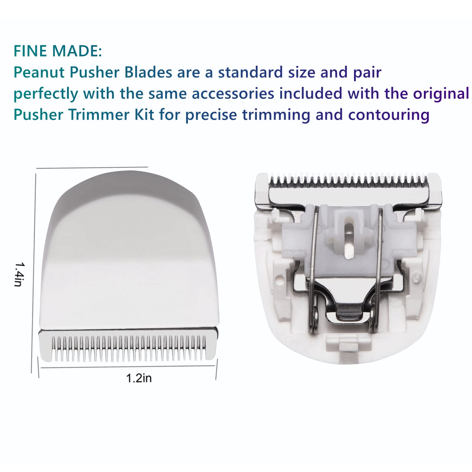 AIJALY peanut clipper blade attachment showing quick snap-on fit.