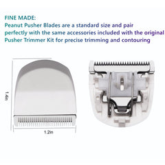 AIJALY peanut clipper blade attachment showing quick snap-on fit.