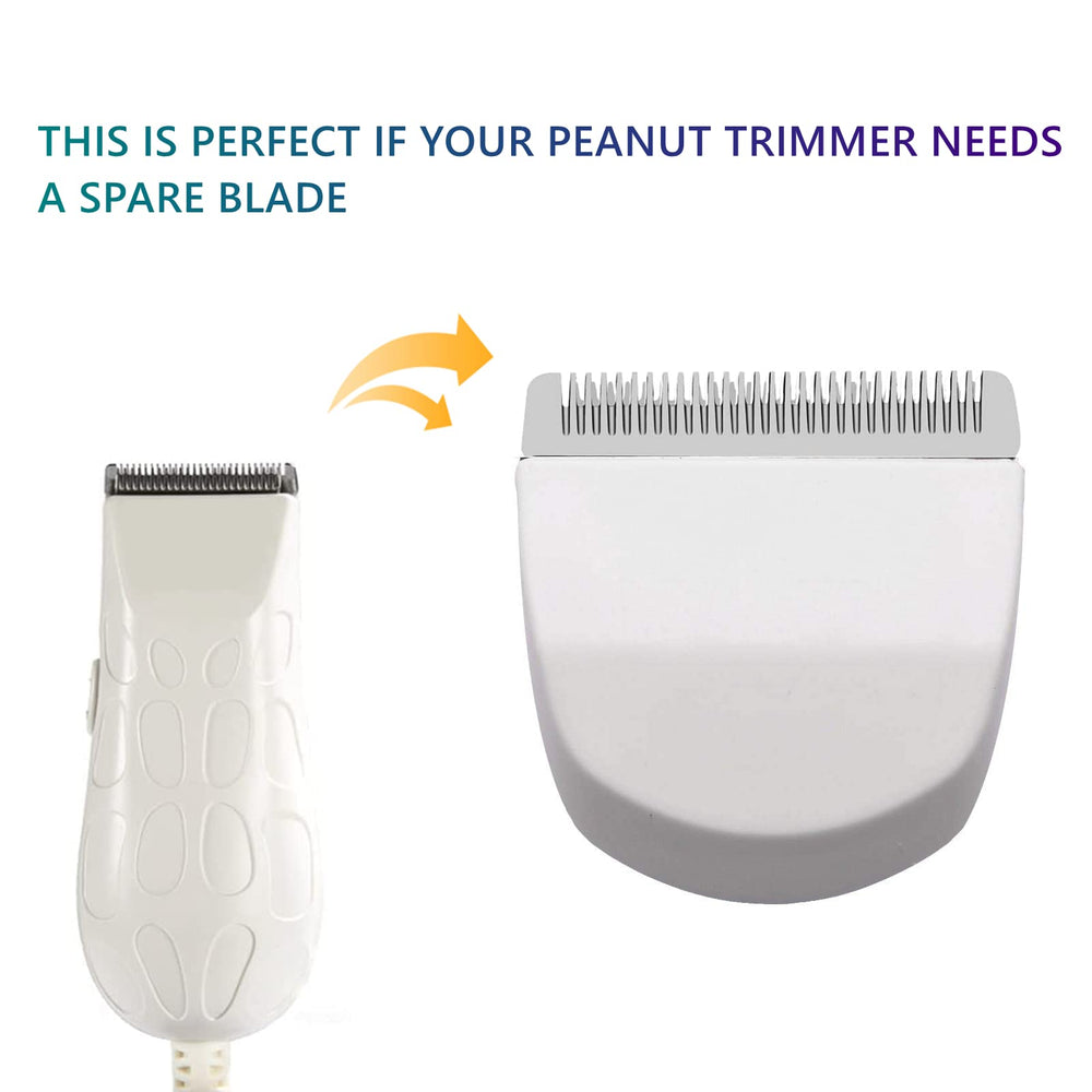 AIJALY Wahl-compatible peanut blades front view for clean cuts.