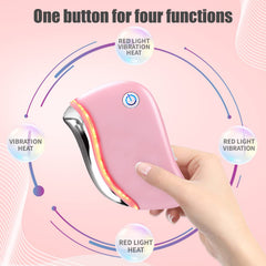 Aikertec Face Gua Sha Tool used on eyes and chin contours.