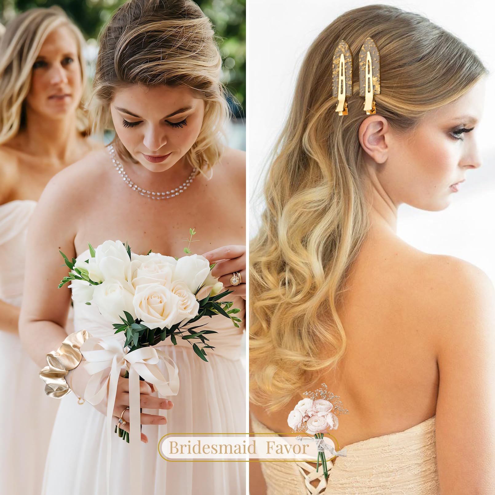 Clips con frase de Aileam para damas de honor, detalle significativo.