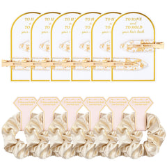 Clips de pelo dorados con brillo de Aileam, ideal para looks de boda.