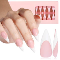 AILLSA French gel nail tips ready for salon-quality look with easy prep