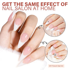 AILLSA long almond pink nails for chic manicure