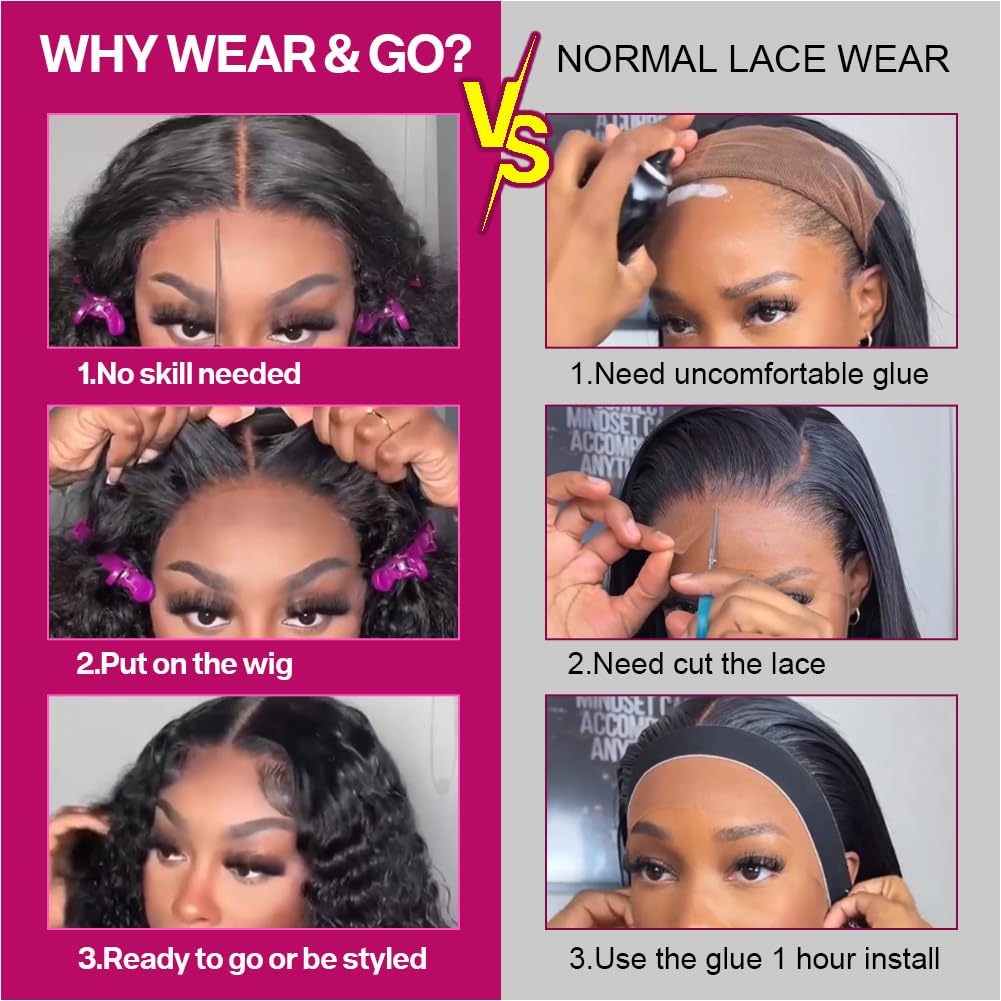 Ailwelia Curly Bob Wig 200% density provides fuller volume and bounce.