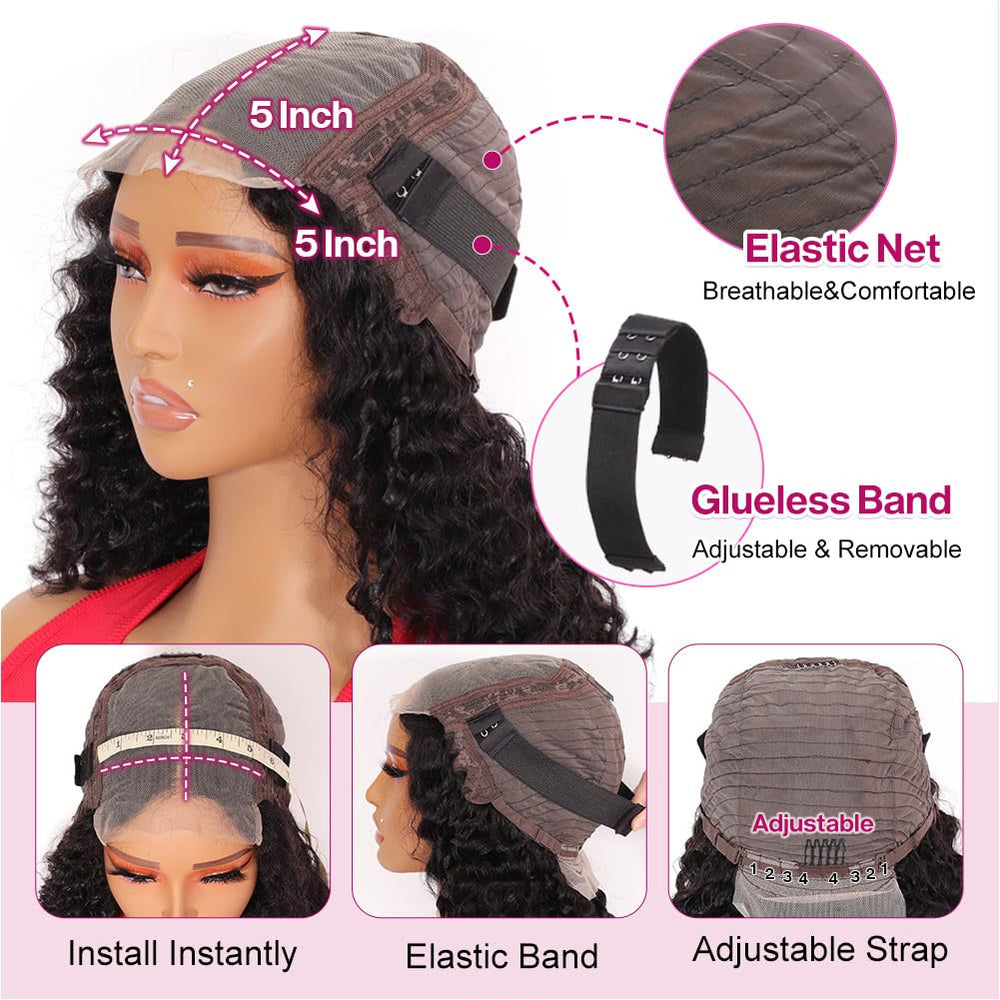 Ailwelia Curly Bob Wig black color 14 inch pairs with many outfits.