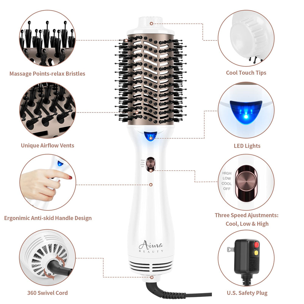 Aima Beauty ETL-certified dryer with 365-day service offers reliable support.
