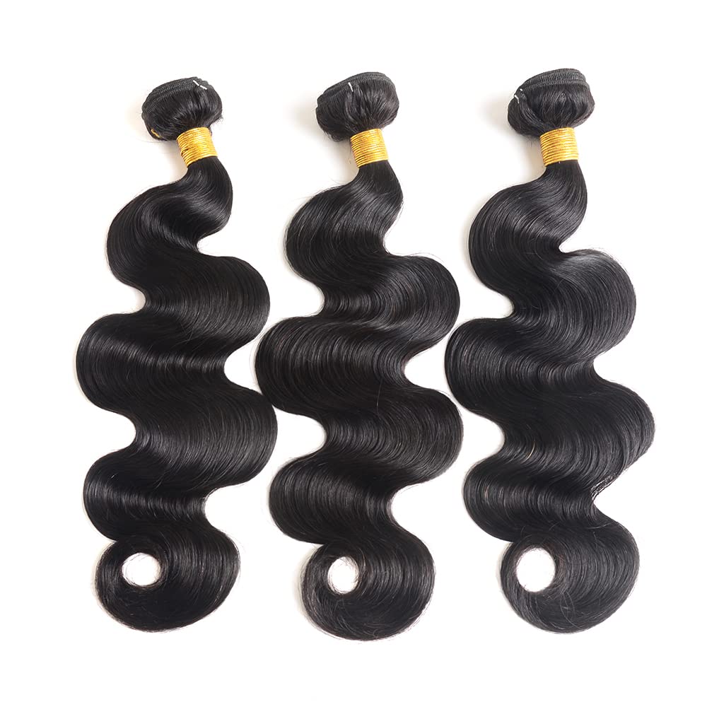 AIMAKER natural black Brazilian virgin hair ideal for dyeing and styling.