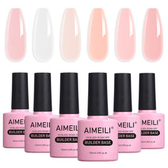 AIMEILI Builder Base Clear Gel bottle for natural-looking nails.