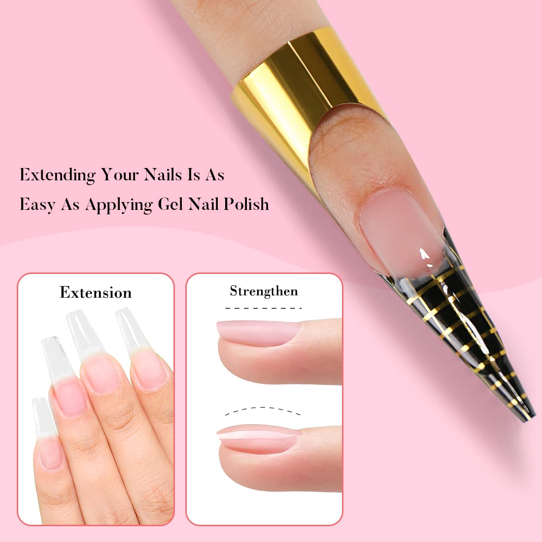 AIMEILI gel showing how two coats create opacity for a deeper look.