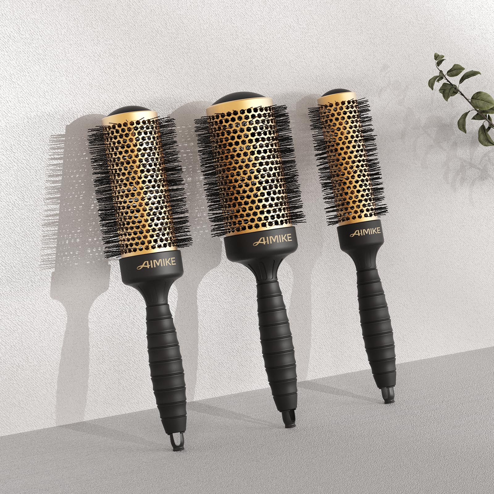 AIMIKE round brush medium-length-hair-use ideal for shoulder-length styles with volume.