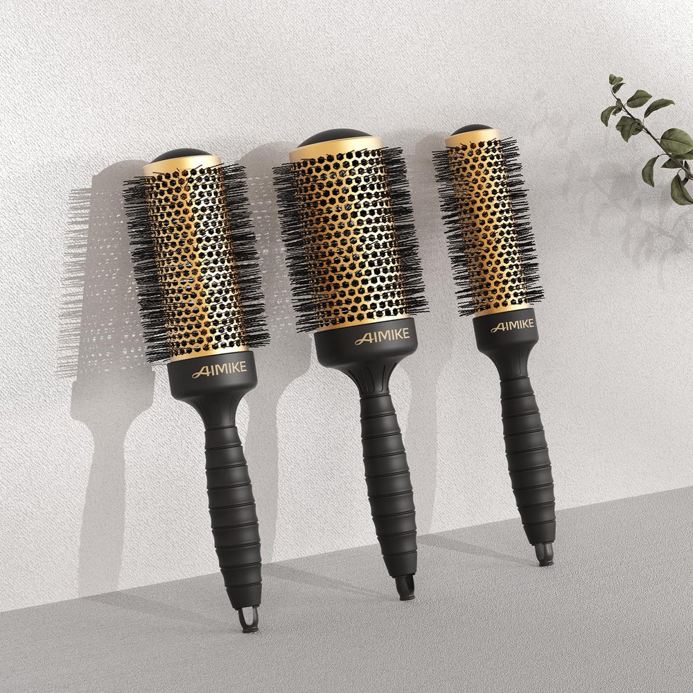 AIMIKE round brush medium-length-hair-use ideal for shoulder-length styles with volume.