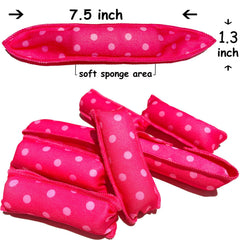 Aimin Hair Soft Curlers applied to dry hair for overnight body wave.