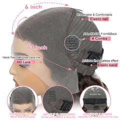 Aimking Highlight Wigs bleached knot natural hairline highlights pre-plucked look and styling ease.