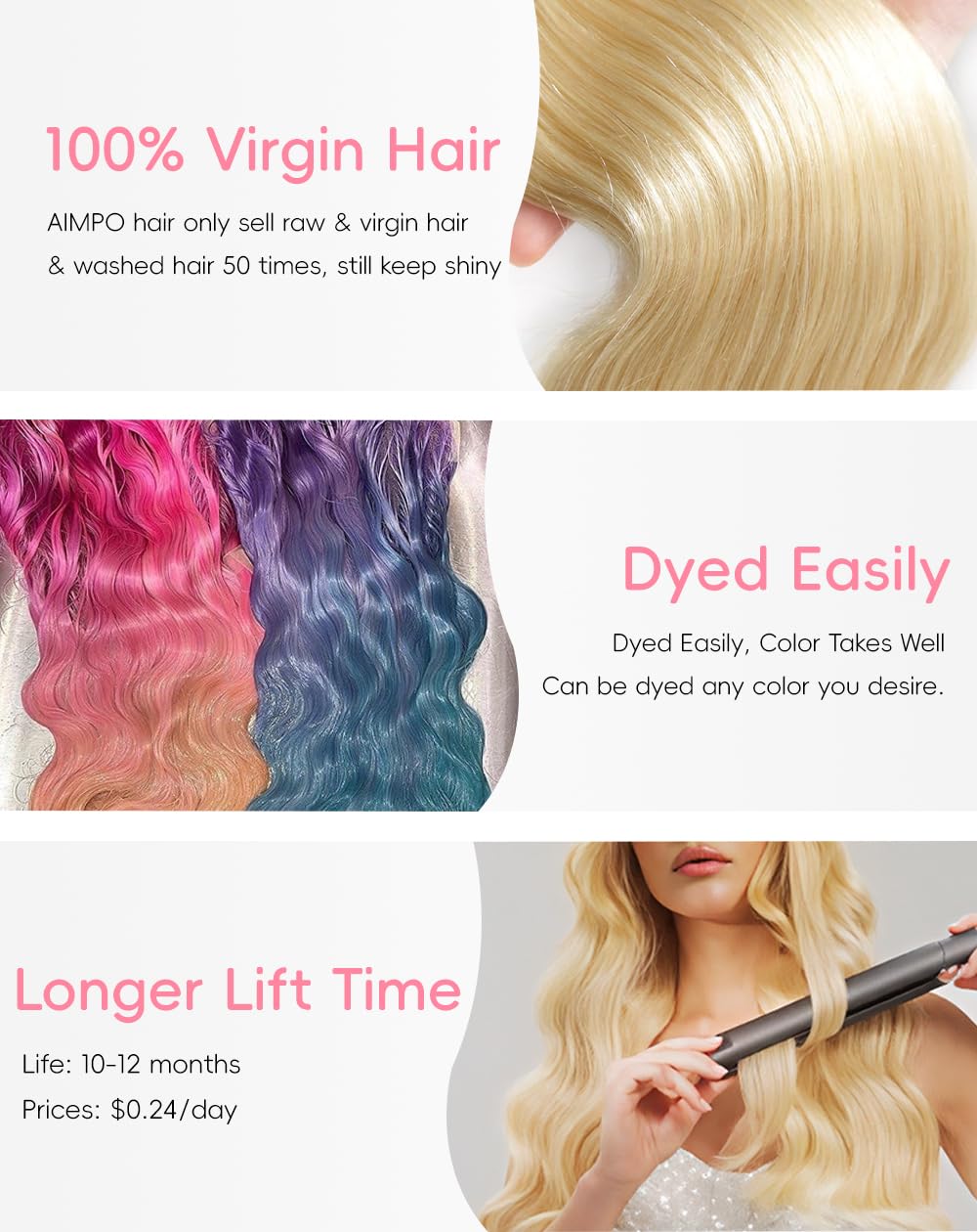AIMPO 613 blonde wig cap with adjustable straps for secure fit.