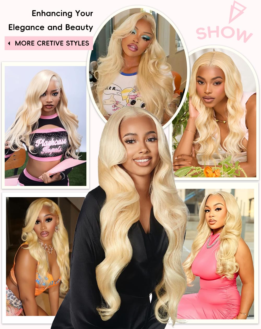 AIMPO 613 wig styled in curls to demonstrate versatility and bounce.