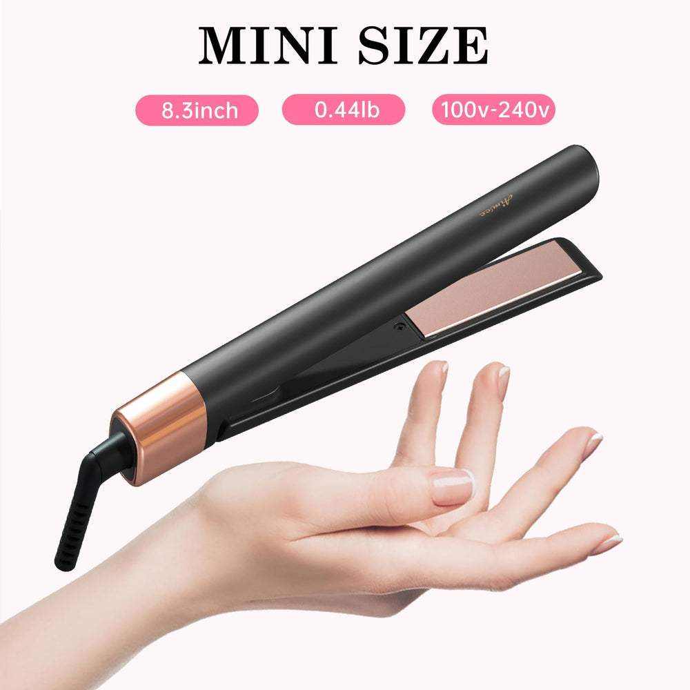 AIMSEE dual-voltage travel flat iron ready for worldwide styling scenarios.