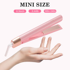 AIMSEE Mini Flat Iron PTC ceramic heating for fast heat-up and even distribution.